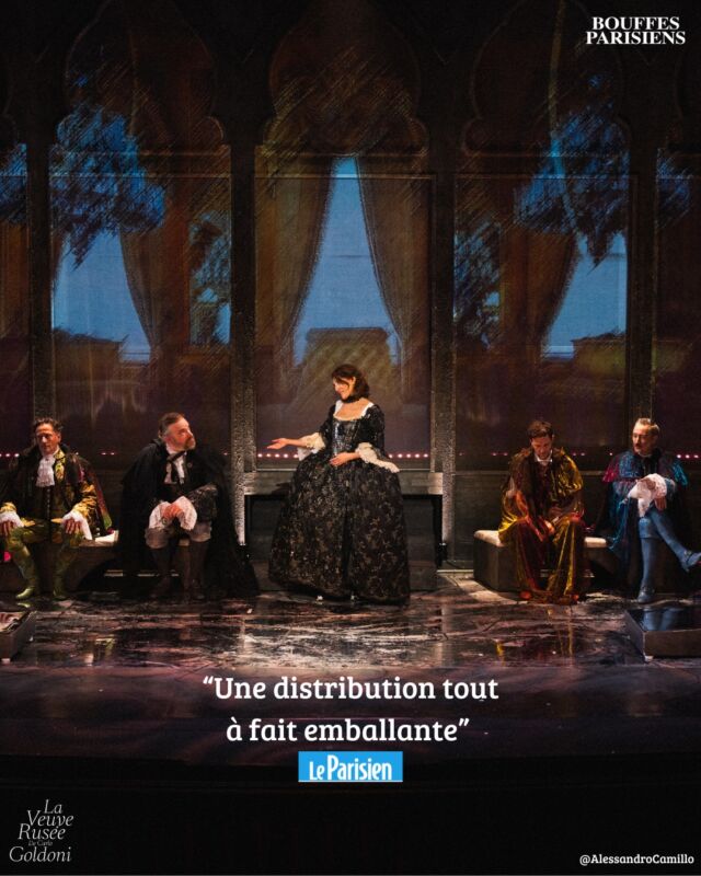 ⏳Plus que quelques semaines pour découvrir La Veuve Rusée au théâtre des Bouffes Parisiens ! ✨

Du mardi au vendredi à 20h00
Le samedi à 16h et 20h
Le dimanche à 15h

Jusqu'au dimanche 24 novembre, ne tardez plus pour prendre vos places ! 🎫

Avec @caterina_murino_official Sarah Biasini, @vdesagnat, @vincentdeniard, @pierrerochefort en alternance avec @valeriozaina, @thierryharcourt et @tomleeb 

📷 @camillo.ale