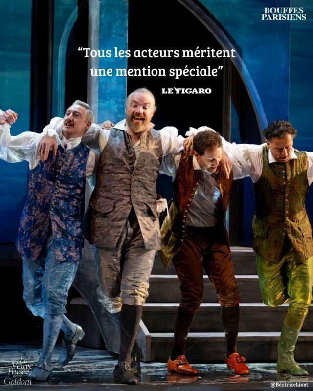 ⏳Plus que quelques jours pour découvrir la joyeuse troupe de "La Veuve Rusée" au théâtre des Bouffes Parisiens ! ✨

Jusqu'au dimanche 24 novembre, ne tardez plus pour prendre vos places ! 🎫
Et bientôt en tournée... 🥳

Avec @caterina_murino_official Sarah Biasini, @vdesagnat, @vincentdeniard, @pierrerochefort en alternance avec @valeriozaina, @thierryharcourt et @tomleeb