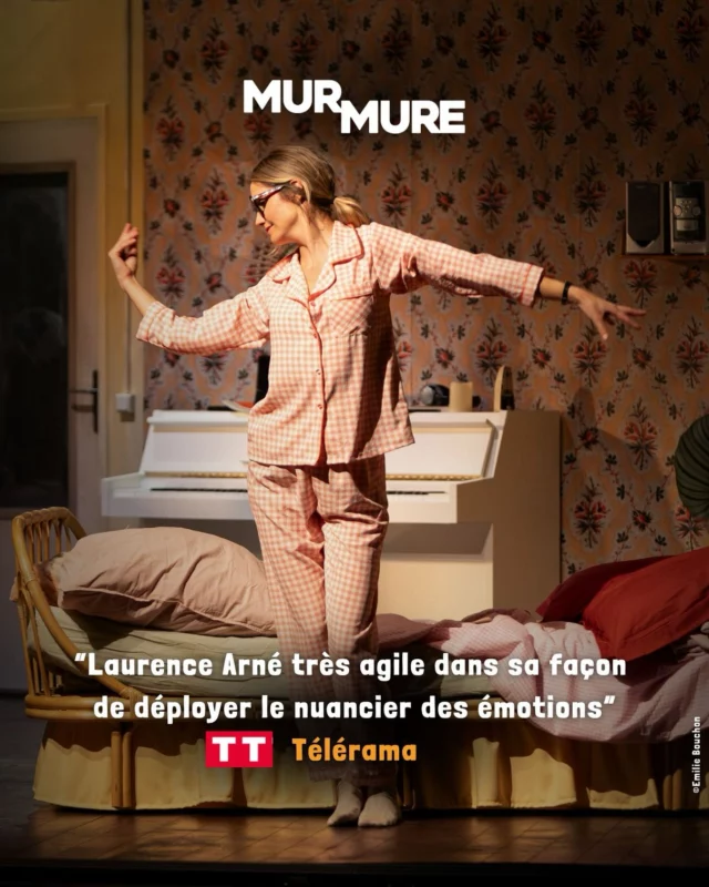 « Laurence Arné très agile dans sa façon de déployer le nuancier des émotions - TT Télérama » ✨

Mur Mure, la comédie romantique de 2025 👩‍❤️‍👨 

Avec @laurencearne Clovis Cornillac, @liloufogli @arnaud_maillard_ et Boris Terral

Une mise de scène de @jeremielippmann 

À ne pas manquer, actuellement au Théâtre de la Michodière !

Toutes les infos sur michodiere.com