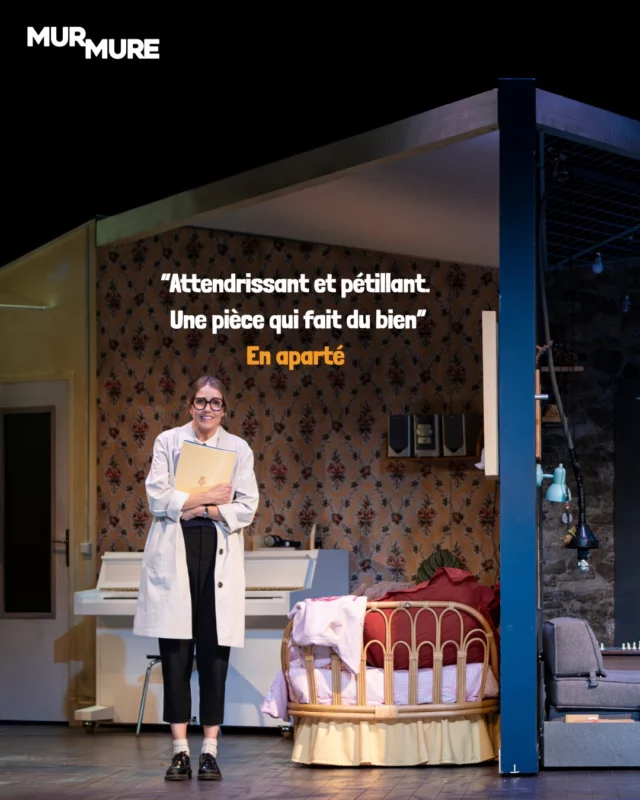 "Attendrissant et pétillant. Une pièce qui fait du bien" / En aparté

Il ne vous reste plus que 3 semaines pour (re)découvrir la comédie romantique "Mur Mure". Une pièce chorale, adaptée du film "Un peu, beaucoup, aveuglément", avec Clovis Cornillac, Laurence Arné, Lilou Fogli, Arnaud Maillard et Boris Terral. 

📅 Dépêchez-vous, les dernières places sont à réserver sur notre site michodiere.com

📸 @emilie_brouchon