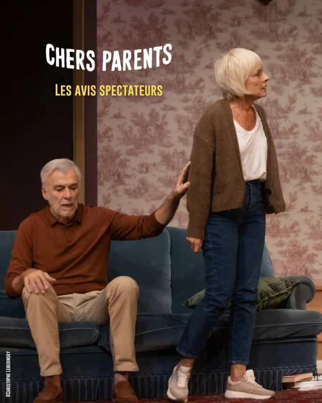 Nos Chers Parents sont de retour ! 🥰

Jeanne et Vincent Gauthier ont une annonce à faire à leurs enfants adorés, Pierre, Jules et Louise, qui risque de fortement les déstabiliser, voir de semer la zizanie dans la famille... 

Pour en savoir plus sur cette annonce secrète, venez vite voir la pièce au Théatre de la Michodière.

Avec Bernard Alane @ftirmont @emmanuelpatron1 @thomassagols et Marie Tirmont.

Une pièce de @armellouche_patron_ et @emmanuelpatron1 

Toutes les infos sur michodiere.com

Une comédie explosive pour toute la famille ! 💥