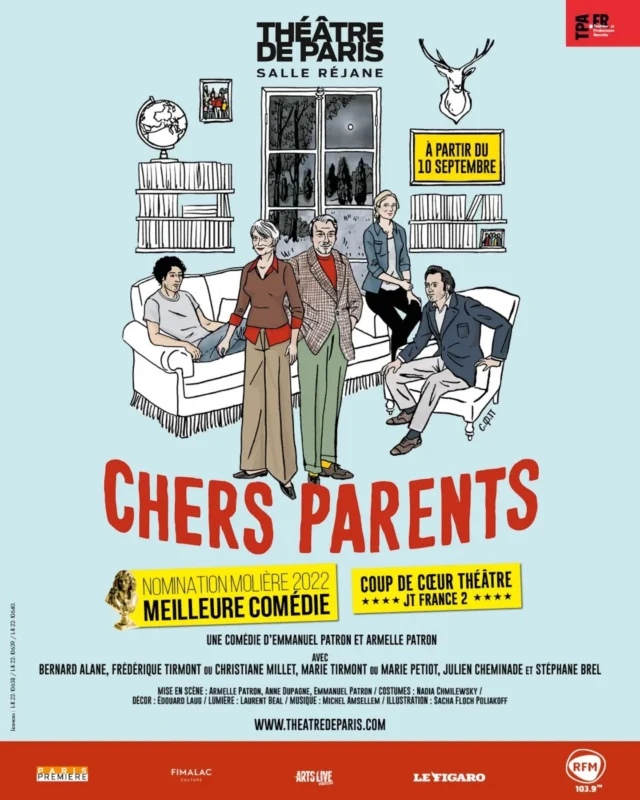 Après 30 dates exceptionnelles, l'aventure "Chers parents" au Théâtre de la Michodière touche à sa fin. 🥲

Si vous n'avez pas encore eu l'occasion de voir la pièce, pas de panique !

Chers Parents" revient au Théâtre de Paris à partir du 10 septembre 2025

🎫 Pensez à réserver vos places dès maintenant !

#chersparents #theatreparis #comédie #rentreetheatrale