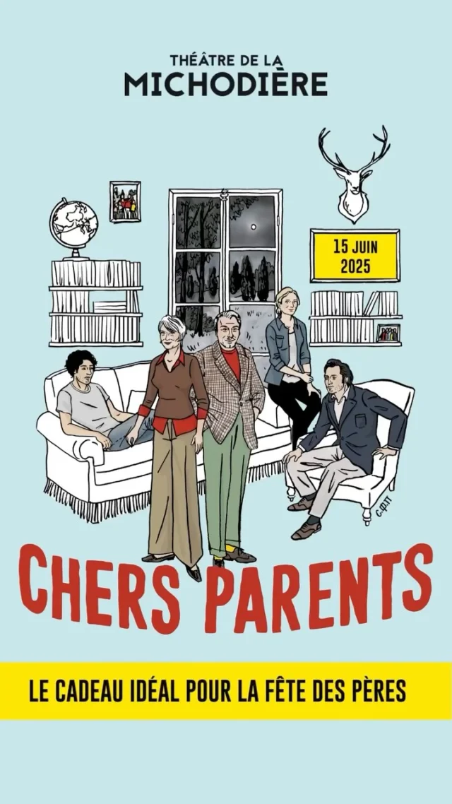 Vous êtes encore à court d'idée pour la fête des pères ? 🎁

N'hésitez plus, prenez une place pour la comédie familiale Chers Parents, c'est le cadeau idéal pour un bon moment en famille. 

Créez ensemble des souvenirs avec une pièce de théâtre, rires garantis ! 

🗓️Jusqu'au 29 juin au théâtre de la Michodière !

📣Bonne nouvelle, la famille Gauthier reprend du service à la rentrée au @theatredeparis