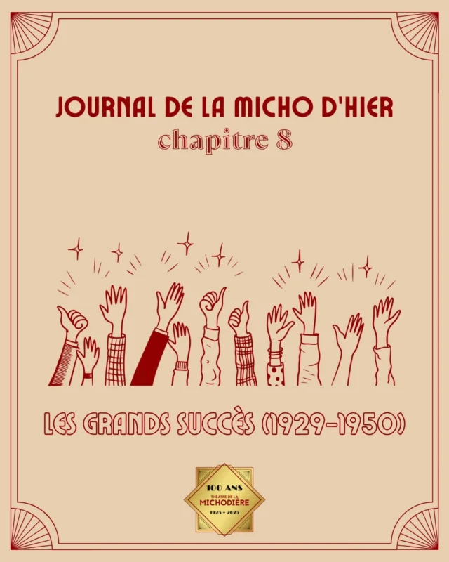 Pour ce nouveau chapitre du journal de la Micho d'hier, on vous embarque dans un voyage à travers les premiers succès du théâtre. 

👉 Swipe pour découvrir les œuvres qui ont marquées la vie du théâtre entre 1929 et 1950.

@polinatheatre 

#edouardbourdet #andreroussin #theatredelamichodière