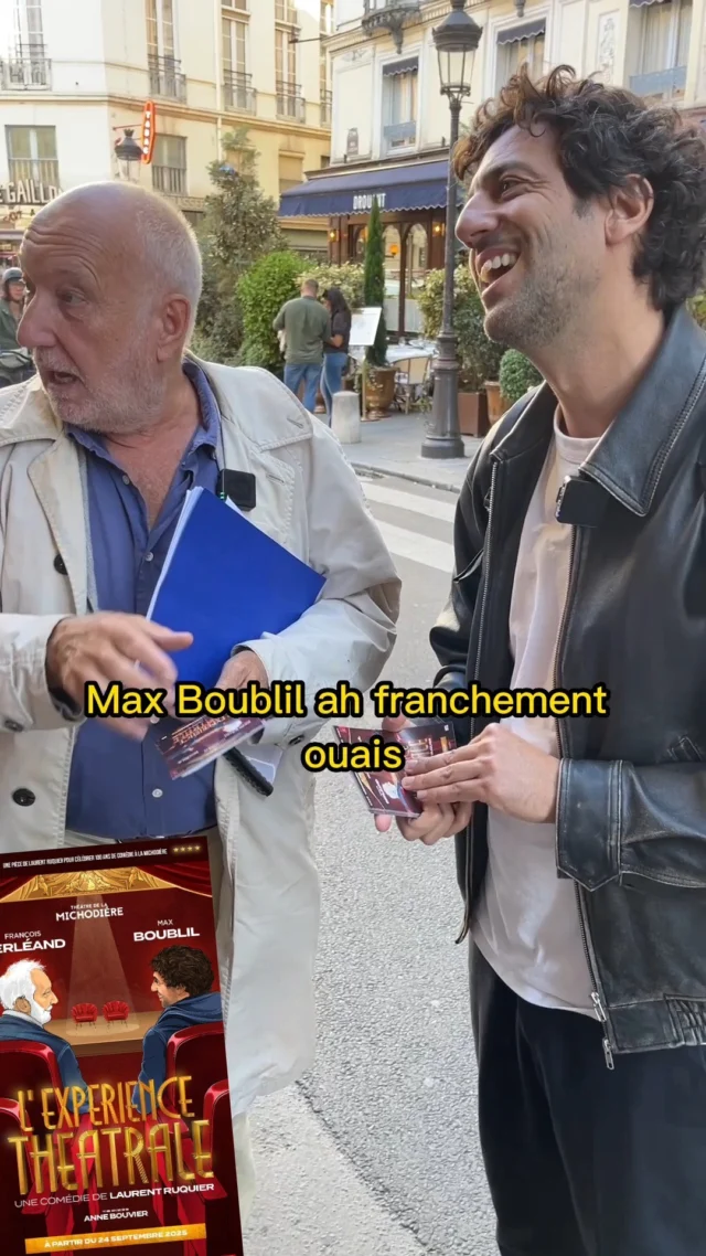 🎭 Quand François Berléand et Max Boublil sortent tracter… ça devient déjà une Expérience Théâtrale !

👉 Rendez-vous dès demain à la Michodière pour la vraie expérience théâtrale, la nouvelle comédie Laurent Ruquier qui rend hommage au théâtre, aux comédiens et au public.

#experiencetheatrale #francoisberleand #MaxBoublil #laurentruquier

🎥@pascaljaubert