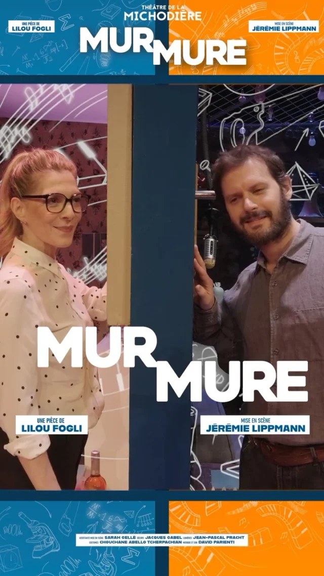 Découvrez la bande-annonce de Mur Mure ! 💙🧡

La comédie romantique à succès de @liloufogli mise en scène par @jeremielippmann 

Avec @hugobeckerofficiel @judith.elzein @liloufogli @arnaud_maillard_ @alexandrebrik 

Comment deux personnes que tout oppose, pourraient s'entendre sans se voir ?

Découvrez le dès maintenant au Théâtre de la Michodière

Musique @davidparienti.off