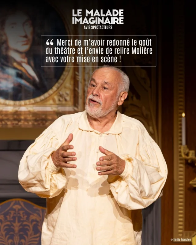 Un succès spectateurs ! 🫶
Retrouvez "le malade imaginaire" de Molière dans une mise en scène de Francis Perrin du mercredi au dimanche au Théâtre de la Michodière ! 

#theatreparis #francisperrin