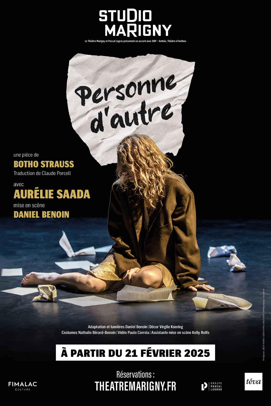 Affiche Personne d'autre - Théâtre Marigny
