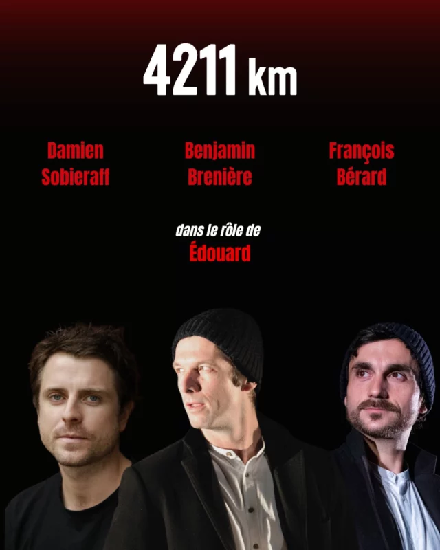Découvrez les personnages interprétés par Benjamin Brenière, Damien Sobieraff et François Bérard. 

Édouard est français, c’est le compagnon de Yalda et le père de leur fille Marjane. Il aime profondément Yalda, mais ne connait que très peu l’histoire de l’Iran.

Il va découvrir à la naissance de sa fille, l’importance pour Yalda de la culture et de l’héritage de ses parents.

4211km, du mercredi au dimanche au Studio Marigny

⬆️Rendez-vous sur theatremarigny.fr pour prendre vos billets !

photos : @beatricelivet et @b.ouboo