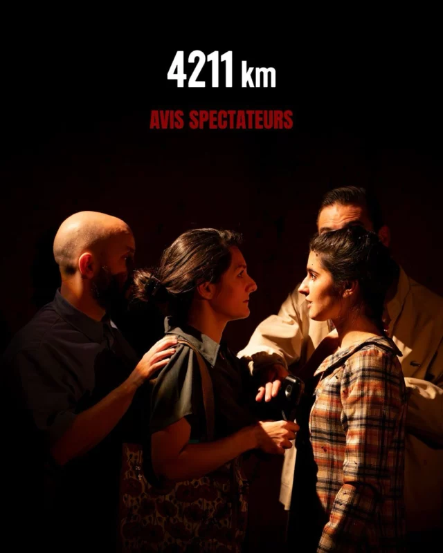 4211km reprend en mai prochain ! 🎈

En attendant, découvrez quelques avis des spectateurs, touchés par cette pièce poignante qui traite d’amour, de liberté et d’espoir.

Lien de notre site internet dans la bio ⬆️

Photos : @beatricelivet et @b.ouboo
