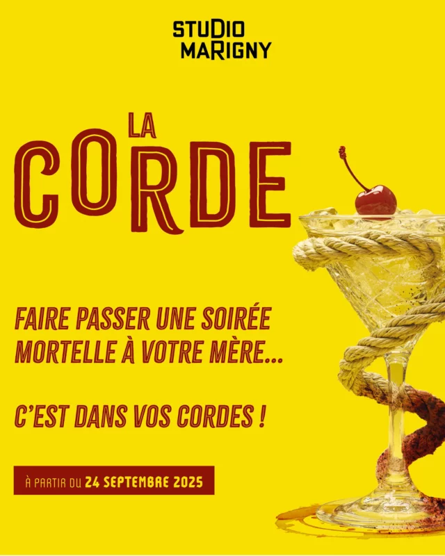 Encore à la recherche d'une idée de cadeau pour la fête des mères ? Ne cherchez plus, on a ce qu'il vous faut 🎁

Votre mère est fan de théâtre, de thriller et des films de Hitchcock ? Emmenez-la au théâtre pour lui faire vivre le plein d'émotions ! ✨

La billetterie est déjà ouverte, rendez-vous à partir du 24 septembre au Studio Marigny pour découvrir ce huis clos haletant.

⬆️ infos dans la bio

Une pièce de @liloufogli et Julien Lambroschini adapté de la pièce de Patrick Hamilton
Mise en scène par @guypierrecouleau 

#fetedesmamans❤️ #idéecadeau #theatre #spectacle #sortieparis #fetedesmeres #hitchcock #thriller #suspens #therope
