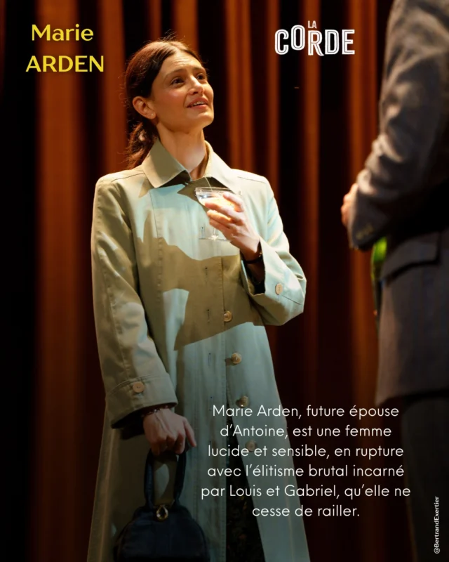 Découvrez en davantage sur le personnage de Marie Arden, interprétée sur scène par @lucie.boujenah 

LA CORDE, adaptée de la pièce "Rope" de Patrick Hamilton, par @liloufogli et Julien Lambroschini, dans une mise en scène de @guypierrecouleau

photos @bertexertier