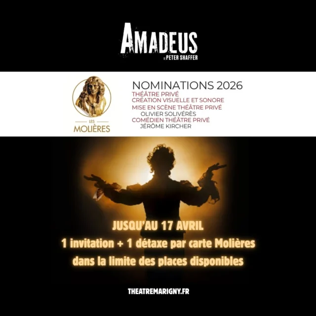 📢 Le Théâtre Marigny accueille actuellement les détenteurs de la Carte Molières sur ses représentations jusqu’au 17 avril.

Pour chaque carte : 1 invitation + 1 détaxe (dans la limite des places disponibles.)

🎯 theatremarigny.fr

Mise en scène @oliviersoliveres 
Avec Jérôme Kircher, @thomassoliveres @lisonpennec Eric Berger @flore.philis @alziarymarjolaine @jade.rbnt @lasiecinska @laurentdolce1 Philippe Escudié @romainpascal1 @lorenzoarcaro @artusmael @simonetloic