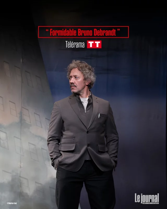 Télérama salue l'interprétation de Bruno Debrandt⚡️

Bruno joue Raphaël, un journaliste reconnu qui aime les mots plus que les intrigues et scandales politiques. 

👀 Découvrez le du mercredi au dimanche dans "le journal" au Théâtre de Paris ! 

🎟 Pensez à prendre votre place

📷 @beatricelivet 

@richardcaillat_prod 
@stephaniebataille7

#lejournal #thriller #politique #theatredeparis #theatreparis #telerama