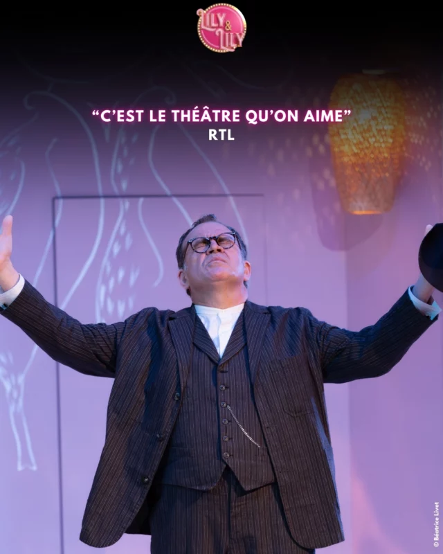 "C'est le théâtre qu'on aime"

Lily et Lily, la comédie mythique de Barillet et Gredy vous réserve une soirée pleine de surprises et de rires. 

📌 Du mercredi au vendredi à 20h
📌 Le samedi à 16h et 20h
📌 Le dimanche à 15h

🎟️ Réservez vite vos places !

Avec @michelebernierofficiel, Francis Perrin, @veroniqueboulanger08, @ericboucher9, @cyril_garnier, @henriliebman, @morganecabot et @bastien.monier
Une mise en scène de @marie_pascale_osterrieth

📷 @beatricelivet

@richardcaillat_prod 
@stephaniebataille7 
@fimalac_entertainment

#lilyetlily #theatreparis #Théâtre #comédie #MichèleBernier #francisperrin #theatredeboulevard