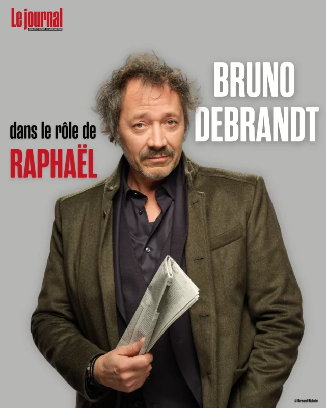 Le journal 🗞

Retrouvez Bruno Debrandt dans le rôle de Raphaël

Raphaël, co-fondateur du Journal, est le plus fidèle compagnon d’Edmond, mais il est resté dans son ombre. Journaliste reconnu, il aime les mots plus que les intrigues. Il écrit avec une précision rare, loin du tumulte des scandales politiques.

Edmond aime diriger, prévoir, se battre. Raphaël préfère le crépuscule, la mer à marée basse et les phrases trop longues. Là où Edmond est orgueilleux, Raphaël cultive une autre forme de vanité : celle de mesurer l’infinie petitesse de l’homme.
L’un brille sous les projecteurs, l’autre préfère l’ombre. Ensemble, ils font battre le cœur du Journal.

🧷Le journal, actuellement au Théâtre de Paris

🎟 Réservez vos places dès maintenant !

@richardcaillat_prod @stephaniebataille7  @fimalac_entertainment 

📷 @beatricelivet

#LeJournal #spectacle #ThéâtreDeParis #thriller #quefaireàparis #théâtreparis #BrunoDebrandt