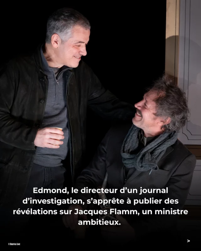 Dans les coulisses du pouvoir, jusqu'où peut-on manipuler la vérité ?

Plongez dans un thriller haletant où journalistes et politiciens tissent des liens aussi dangereux qu'inavouables.

📆 Le journal, à découvrir du mercredi au dimanche

@richardcaillat_prod @stephaniebataille7 @fimalac_entertainment 

#sortiraparis #theatreparis #spectacleparis #LeJournal #thriller
