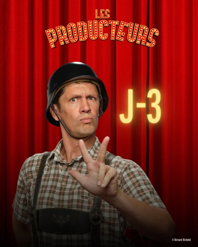 J-3 avant la première officielle ! 

@lesproducteurs.paris sont de retour au Théâtre de Paris ! 
afez-fous pensé à prondre votre place ? (à lire avec l'accent allemand evidemment) 

 #theatreparis #melbrooks #alexismichalik #florentpeyre