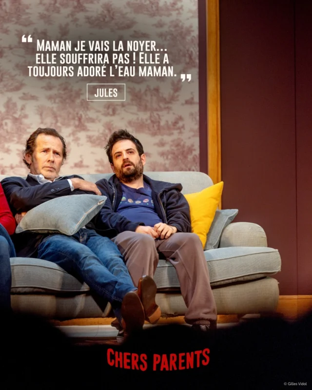 Une phrase que vous entendrez seulement dans "Chers parents" 🫢

Pour découvrir pourquoi Jules dit ça, rendez-vous au Théâtre de Paris du mercredi au dimanche. 
Chers parents, une pièce irrésistible, entre rire, émotions et règlements de comptes familiaux !

#quefaireàParis #chersparents #comedieparis #theatreparis