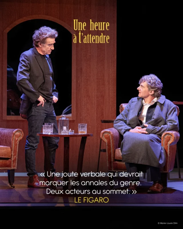 "Une joute verbale qui devrait marquer les annales du genre. Deux acteurs au sommet"

La presse en parle 💬 Retrouvez "Une heure à t'attendre", une pièce de @sylvain.meyniac avec @thierry.fremont et @nicolas_vaude du mercredi au samedi au Théâtre de Paris ! 
Mise en scène @@delphinedemalherbeofficiel 

#theatreparis #quefaireàparis