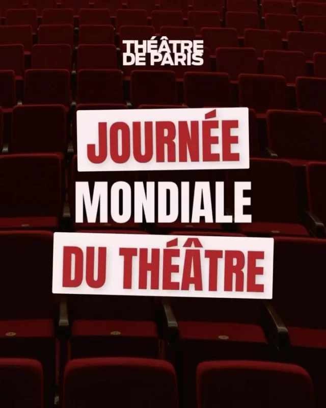 Le 27 mars, c’est la journée mondiale du Théâtre ! 🎭

À cet occasion, profitez de 20€ de remise sur nos spectacles en cours avec le code JMT26
*L’offre est valable 48h sur les spectacles en cours et sur les places de catégorie 1

#journéemondialeduthéâtre #théâtreparis