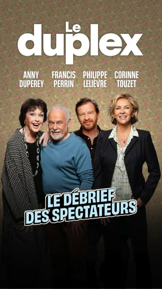 ✨ Le duplex : le debrief des spectateurs

À quelques semaines de la reprise de cette comédie grand public, (re)découvrez l'avis des spectateurs à la sortie de la pièce ! Vous aussi, vous l'avez déjà vu ? Dites-le nous en commentaires 💬

Cette vidéo vous a motivé à venir ? Foncez au Théâtre de Paris à partir du 28 mai prochain !

Pensez à réserver votre place sur notre site internet🖱️

Le duplex, une comédie de Didier Caron.
Avec Anny Duperey, Francis Perrin, Philipe Lelièvre et Corinne Touzet

#comedieparis #sortiraparis #theatreparis